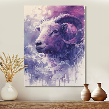 Purple Ram spirit Tranquility - Ram Home Decor Art